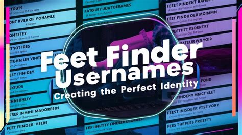 feet finder name generator|Feetfinder Usernames: Generate Names for Your Profile